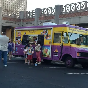 people standing outside