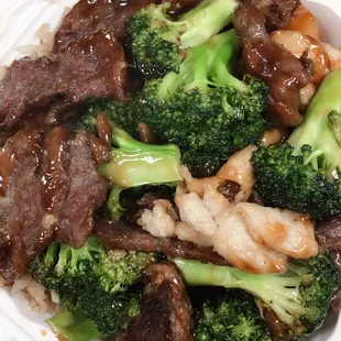 Triple delight with broccoli