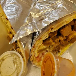 lamb wrap, YUM!