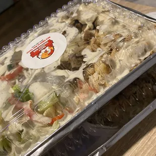 2 orders of mix combo chicken and lamb