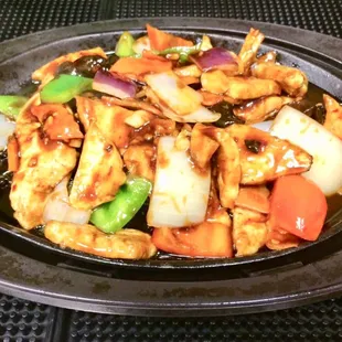 Tofu on the Metal Plate