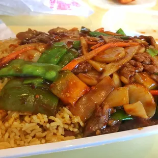 Hot and spicy beef combo