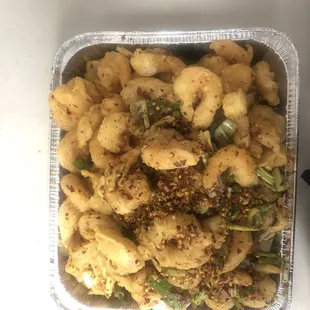 Salt &amp;pepper garlic shrimps