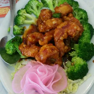 General Tso's Prawns