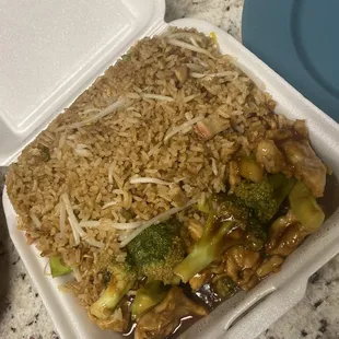 Chicken and broccoli