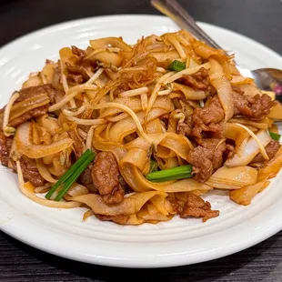 Beef chow fun.