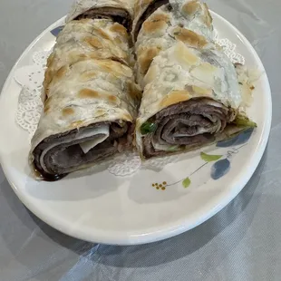 Beef Onion Pancakes