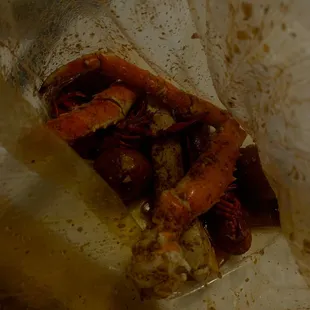 Mix and Match King Crab Leg Potatoes Crawfish