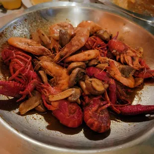 Shrimp, Crawfish &amp; Mushrooms