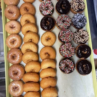 a variety of donuts