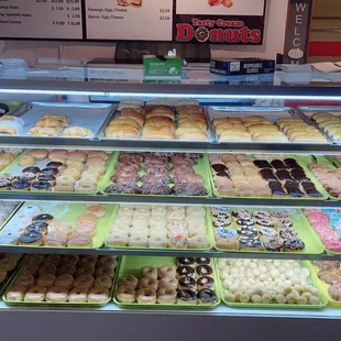 a variety of donuts