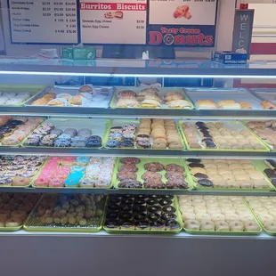 a variety of donuts