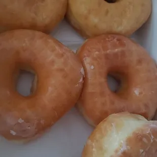 Half a dozen (minus one) original glazed