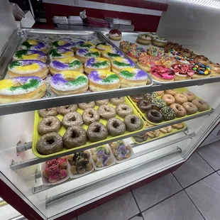 a variety of donuts