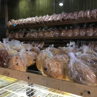 a variety of baked goods