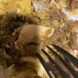 Roti with a piece of hair