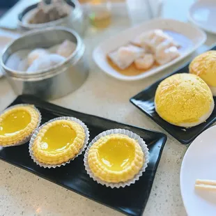 18. Baked Egg Tart and 17. Baked Pineapple Egg Custard buns