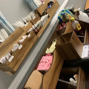 a view of the counter