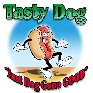 a cartoon hot dog running