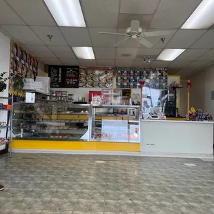 the inside of a store