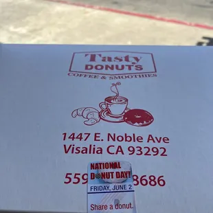 a box of doughnuts