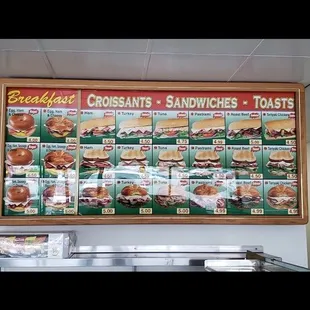 sandwich choices
