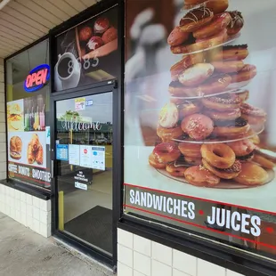 outside of a restaurant