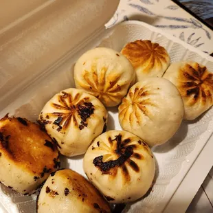 Pan fried beef buns