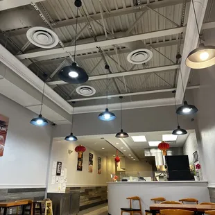 the interior of a restaurant