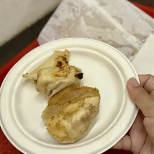 1. Chives and Pork Fried Dumplings (4pcs).