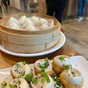 P1. Pan Fried Juicy Pork Bun6pcs L1. Pork Xiao Long Bao