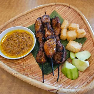 Chicken satay skewers
