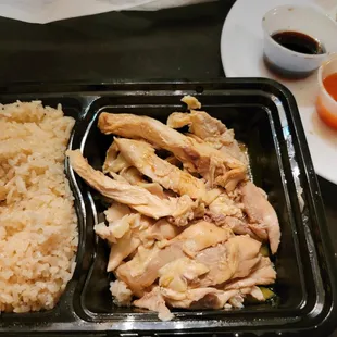 Hainanese chicken to go.