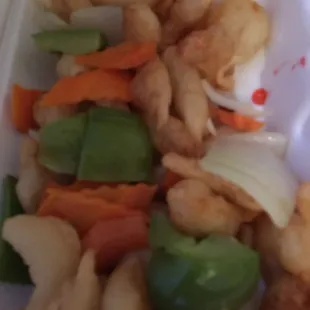 Sweet and sour chicken! YUM!