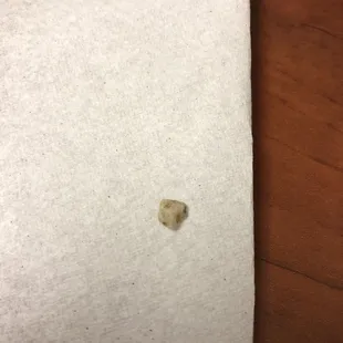 This was the rock she bit into.