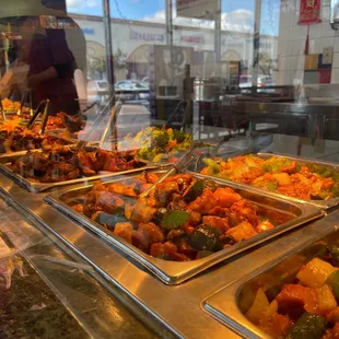 chicken wings and fried chicken, interior