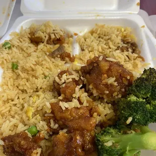 Less space for entrees with all that rice. Must be under new management.