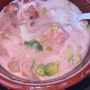 Mixed fruit shaved ice