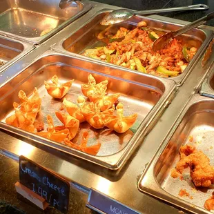 a variety of food items