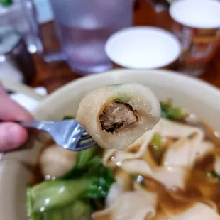 Inside the Fujianese/Fujannese (as they list) fish balls. Tasty and bouncy