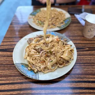 So good! The best noodles I&apos;ve ever had. Beef stir fried wide noodles