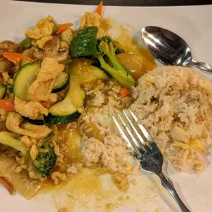 Started eating before I thought to take a picture. Chicken curry.
