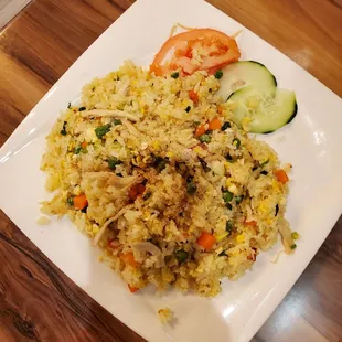 Chicken and salted fish fried rice