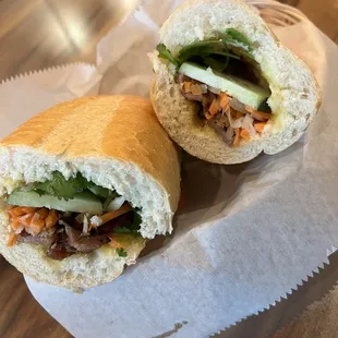 Lemongrass pork banh mi