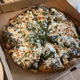 Apna Saag Pizza