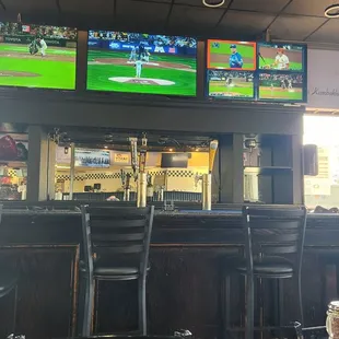 The bar...you can see glare from the windows