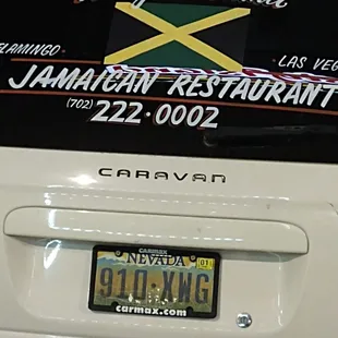 Van advertising of restaurant