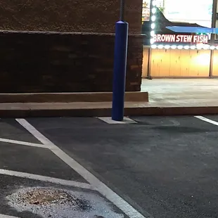 Vomit in front of the restaurant