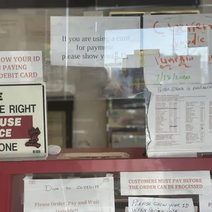 Front of store inside