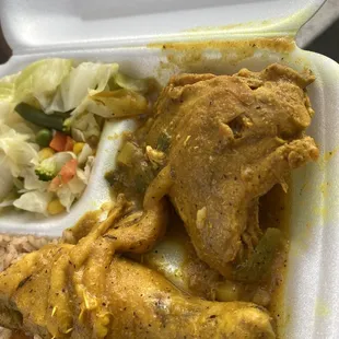 Curry Chicken, ive never seen or had curry chicken in whole leg and thighs.